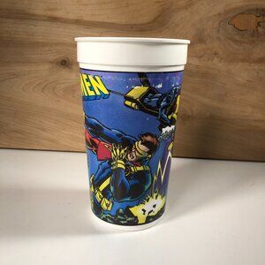 Vintage 1995 7" Hardees Marvel Comics X-Men Cartoon Plastic Drink Cup NO LID